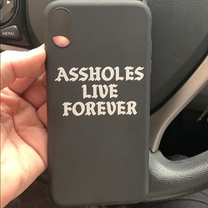 Assholes live forever phone case